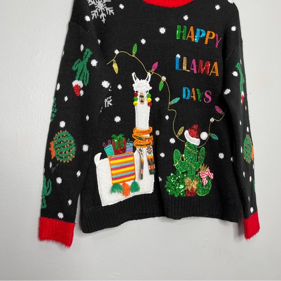 Happy Llama Days Christmas Sweater - Picture 4 of 7